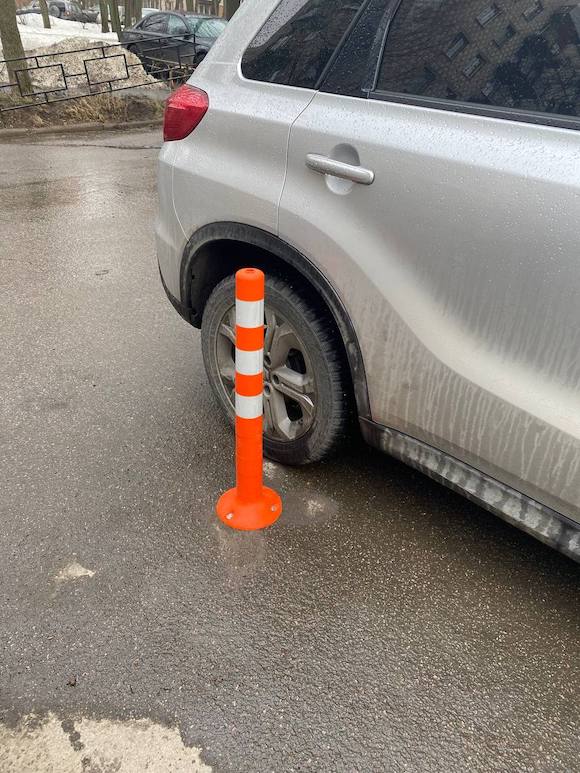 парковочный столб дорожный ограничитель парковки полиуретановый столбик