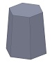 Столбик бетонный шестигранный со штырем СБШ-560А